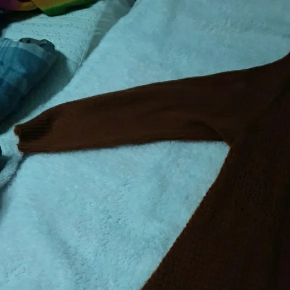 Torrid Warm Brown Knit Cardigan - Picture 6 of 8